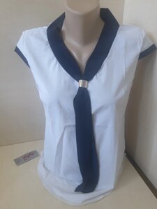 Підліткова блуза сорочка з коротким рукавом для дівчинки Школа Касплей р. 158 164 170