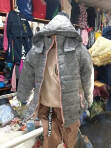 Водовідштовхувальна Зимова куртка для дівчинки силікон хутряна підкладка р. 110-146 134