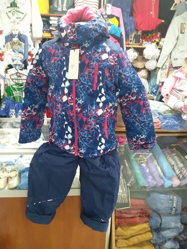 Зимовий лижний термо комбінезон з курткою, для дівчинки р. 104 110 116