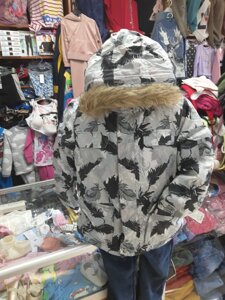 Зимова подовжена Термо Куртка для дівчинки светоотражатель р. 134 140 146