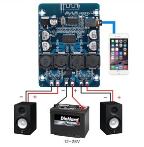 Плата звукового стереопідсилювача з Bluetooth XH-M314 TPA3118