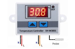 Терморегулятор цифровий XH-W3001 220В (50+110) з порогам вмикання в 0.1 градус