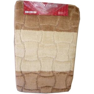 Комплект килимків для ванної "Brown Tile" 50х80 см