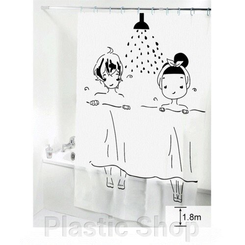 Шторка для ванной комнаты Girls від компанії Plastic Shop - фото 1
