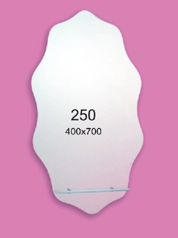 Дзеркало для ванної кімнати 400х700 Ф250 з полицею від компанії Інтернет-магазин "KOMAMI" - фото 1