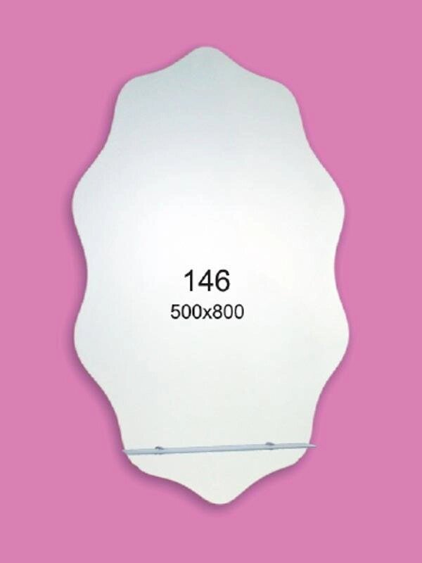 Дзеркало для ванної кімнати 500х800 Ф146 з полицею від компанії Інтернет-магазин "KOMAMI" - фото 1