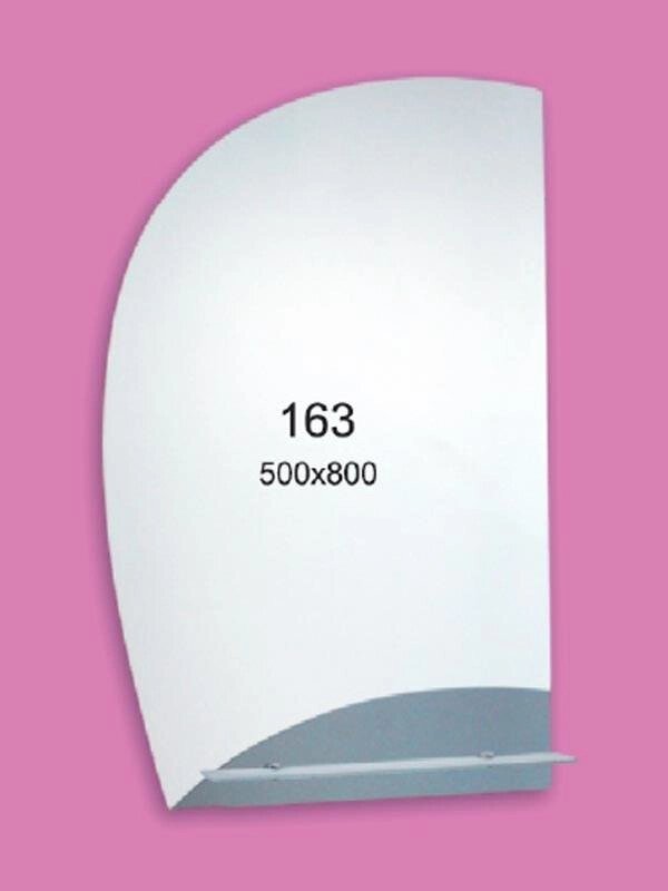 Дзеркало для ванної кімнати 500х800 Ф163 з полицею від компанії Інтернет-магазин "KOMAMI" - фото 1