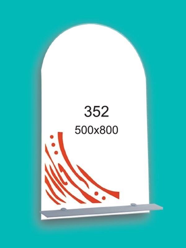 Дзеркало для ванної кімнати 500х800 Ф352 від компанії Інтернет-магазин "KOMAMI" - фото 1