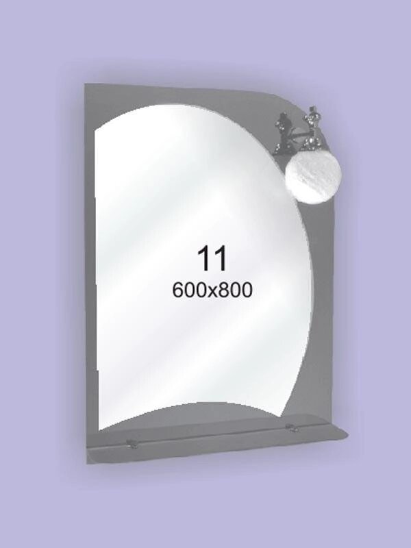 Дзеркало для ванної кімнати 600х800 Ф11 БЕЗ світильники від компанії Інтернет-магазин "KOMAMI" - фото 1