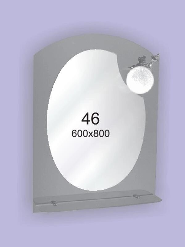 Дзеркало для ванної кімнати 600х800 Ф46 БЕЗ світильники від компанії Інтернет-магазин "KOMAMI" - фото 1