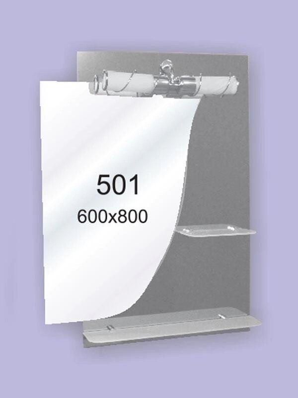 Дзеркало для ванної кімнати 600х800 Ф501 БЕЗ світильники від компанії Інтернет-магазин "KOMAMI" - фото 1
