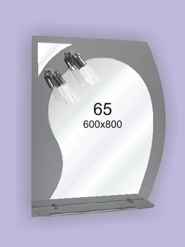 Дзеркало для ванної кімнати 600х800 Ф65 БЕЗ СВІТИЛЬНИКІВ від компанії Інтернет-магазин "KOMAMI" - фото 1