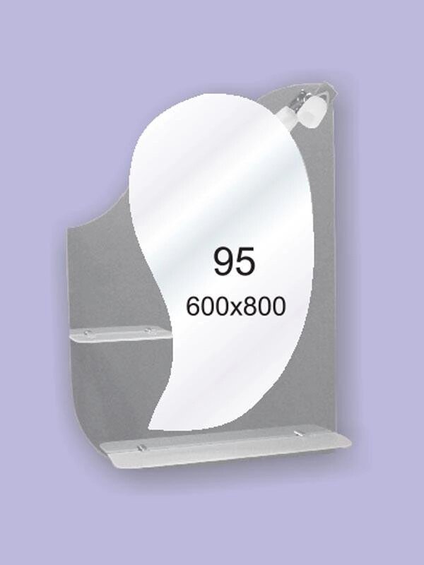 Дзеркало для ванної кімнати 600х800 Ф95 БЕЗ світильники від компанії Інтернет-магазин "KOMAMI" - фото 1
