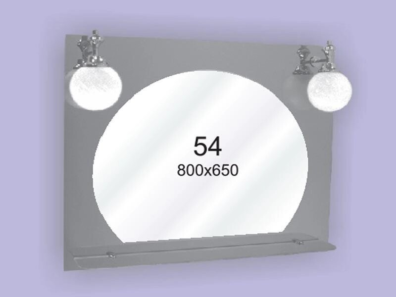 Дзеркало для ванної кімнати 800х650 Ф54 БЕЗ СВІТИЛЬНИКІВ від компанії Інтернет-магазин "KOMAMI" - фото 1