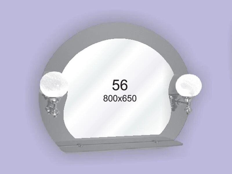 Дзеркало для ванної кімнати 800х650 Ф56 БЕЗ СВІТИЛЬНИКІВ від компанії Інтернет-магазин "KOMAMI" - фото 1