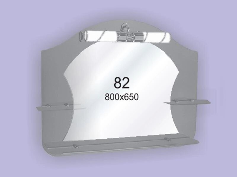 Дзеркало для ванної кімнати 800х650 Ф82 БЕЗ світильники від компанії Інтернет-магазин "KOMAMI" - фото 1