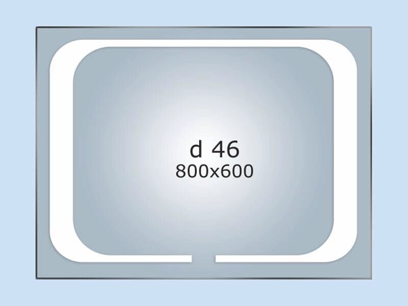 Дзеркало LED (80 * 60 * 2 см) PR-D46 від компанії Інтернет-магазин "KOMAMI" - фото 1
