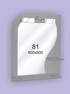 Дзеркало для ванної кімнати 600х800 Ф81 БЕЗ світильники