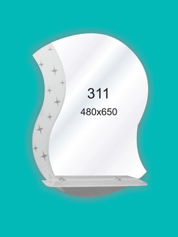 Зеркало для ванной комнаты 480х650 Ф311 від компанії Інтернет-магазин "KOMAMI" - фото 1