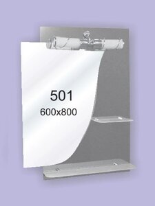 Дзеркало для ванної кімнати 600х800 Ф501 БЕЗ світильники