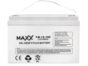 Гелевий акумулятор Maxx FM-12-100 Gel Deep Cycle Battery 12V 100Ah