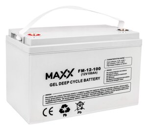 Гелевий акумулятор Maxx FM-12-100 Gel Deep Cycle Battery 12V 100Ah