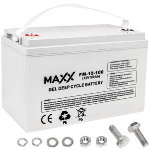 Гелевий акумулятор Maxx FM-12-100 Gel Deep Cycle Battery 12V 100Ah