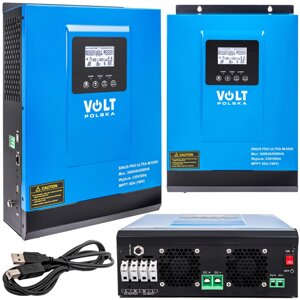 Джерело безперебійного живлення Сонячний інвертор Volt Polska Sinus Pro ULTRA-M 65000W 24V (3SSH350024)