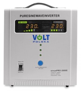 Джерело резервного живлення Volt Polska Sinus PRO-2000E 12V 1250/2000W (3SP092012E) ДБЖ ИБП UPS