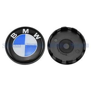 Ковпачок колісного диска BMW All models D=65/68mm (чорний обідок), Wender Parts, B 36 13 1 180 419,