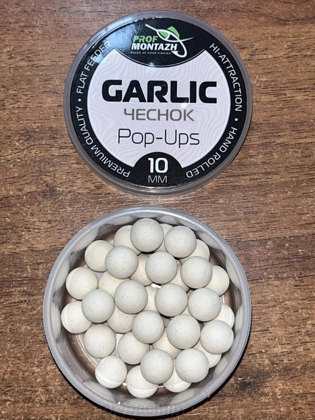 Бойли плаваючі POP UPS - Часник (Garlic) 10мм ТМ Профмонтаж від компанії Порибачим - фото 1
