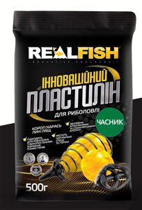 Пластилін рибальський REALFISH смак - ЧАСНИК 500г