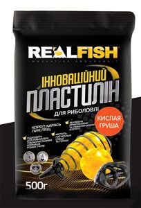 Пластилін рибальський REALFISH смак - КИСЛА ГРУША 500г