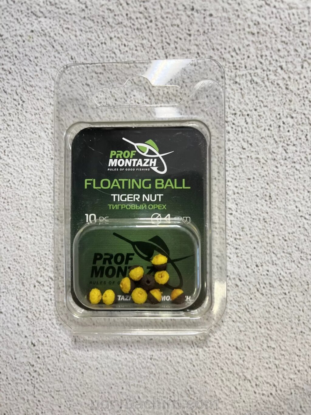 Плаваюча насадка Floating Ball Тигровий горіх (Tiger nut) 6мм з EVA матеріалу від компанії Порибачим - фото 1