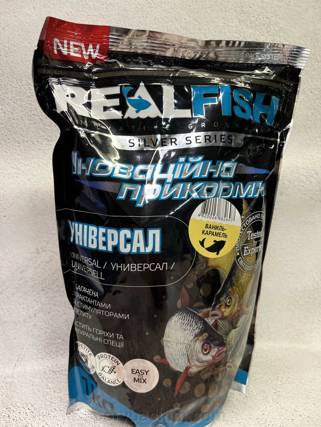 Рибальська прикормка RealFish "УНІВЕРСАЛ" Ваніль-Карамель від компанії Порибачим - фото 1