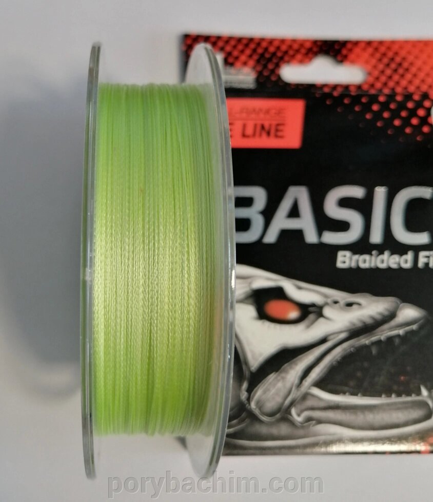 Шнур Select Basic PE 100m  0.12mm 12lb/5.6kg салатовий від компанії Порибачим - фото 1