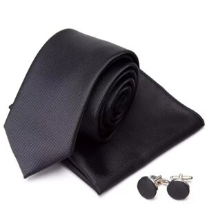 Подарунковий набір DIY: краватка 6 см запонки хустку GS10184-1