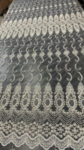 Тюль турецкая в зал, фатин с золотистой вышивкой в Киеве от компании "Тюль, гардины, шторы"  интернет-магазин