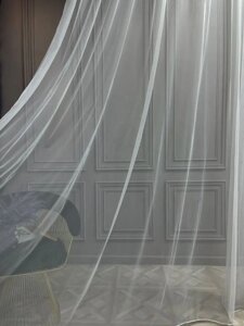 Тюль висотой 3 м грек сітка в зал, спальню, кухню в Києві от компании "Шторы и тюль"  интернет-магазин