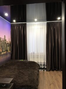 Шторы блэкаут цвет венге комплект в зал, в спальню в Киеве от компании "Тюль, гардины, шторы"  интернет-магазин