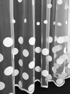 Тюль шарики белыйе в зал, в детскую в Киеве от компании "Тюль, гардины, шторы"  интернет-магазин