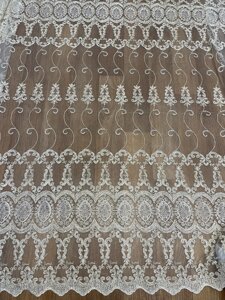 Тюль в зал, фатин с золотистой вышивкой, остатки от 3 до 7,5 м в Киеве от компании "Тюль, гардины, шторы"  интернет-магазин