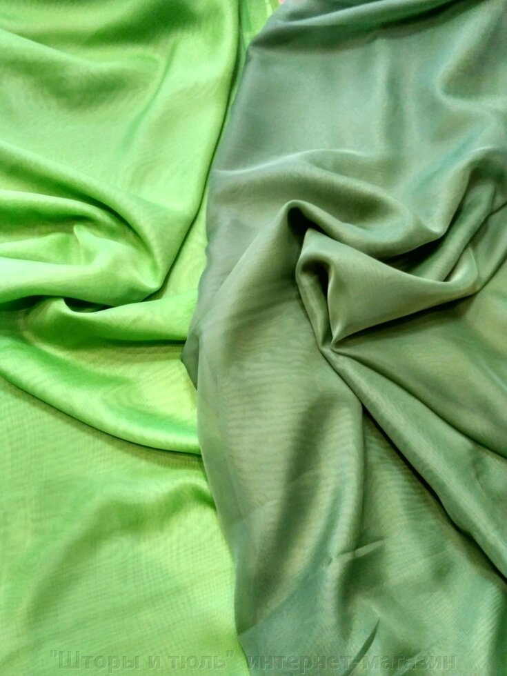 Шифоны зеленых оттенков ##от компании## "Тюль, гардины, шторы"  интернет-магазин - ##фото## 1
