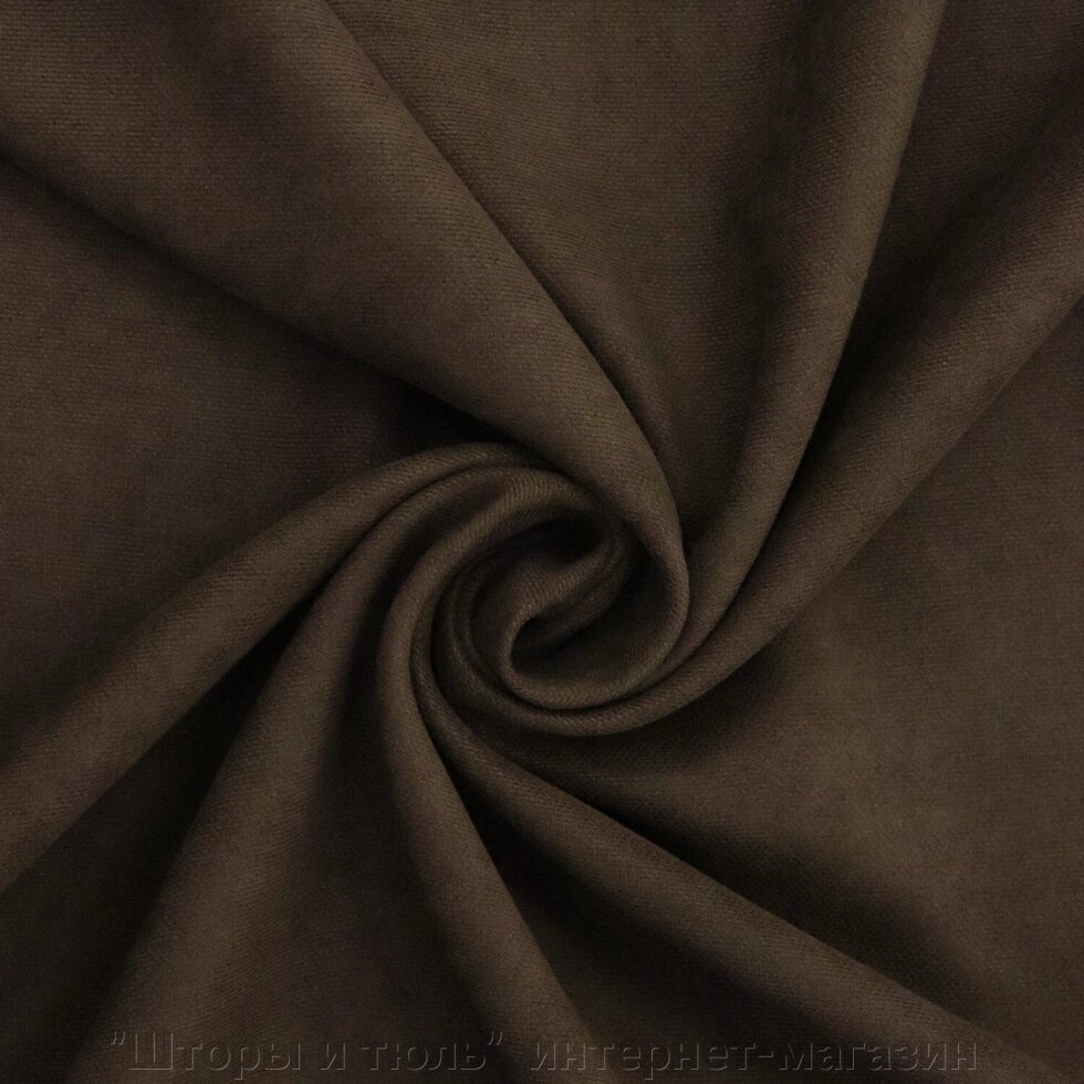 Тканина для штор коричневий колір на відріз від компанії "Штори і тюль" інтернет-магазин - фото 1