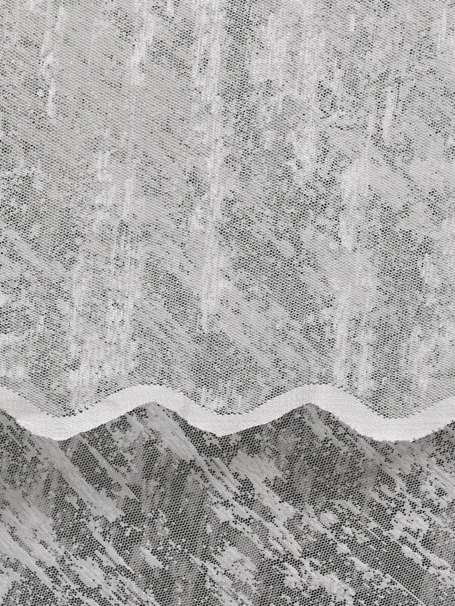 Тюль жакард білий в зал, кухню від компанії "Тюль гардина" інтернет-магазин - фото 1