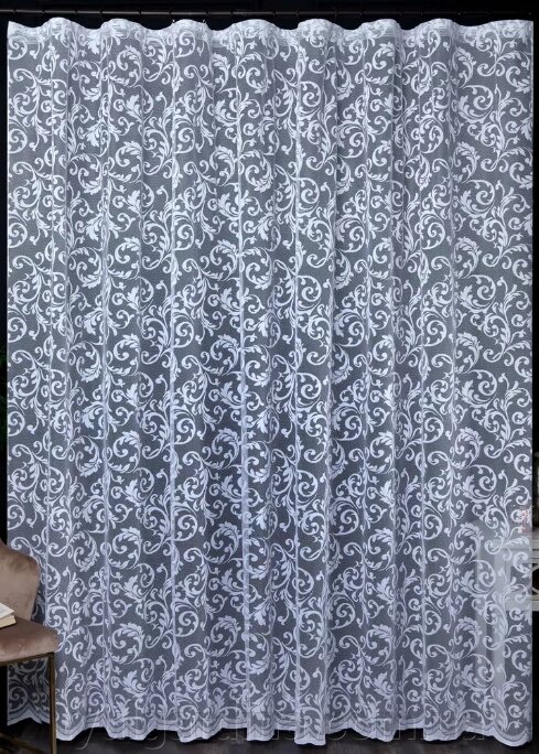 Тюль жакард в зал, спальню, кухню від компанії "Тюль гардина" інтернет-магазин - фото 1