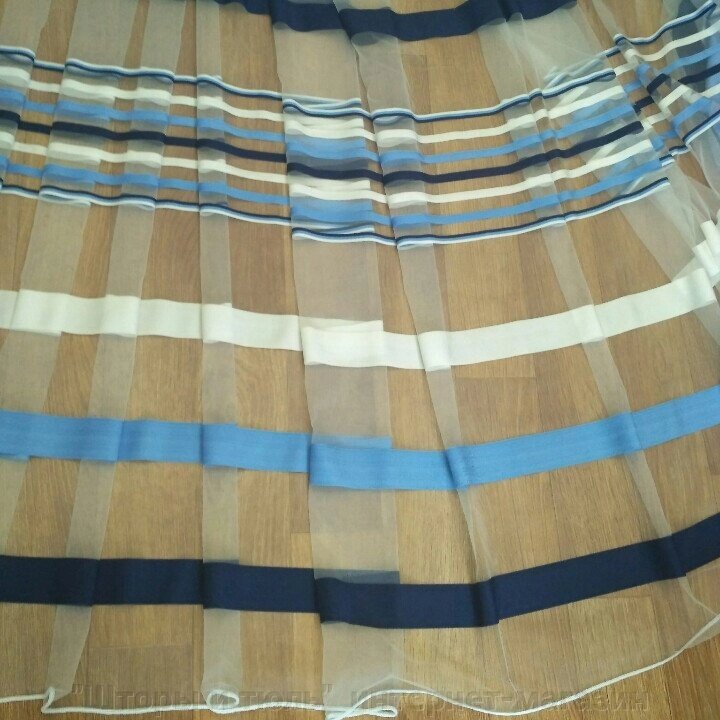 Тюль зі смужками для залу спальні від компанії "Штори і тюль" інтернет-магазин - фото 1