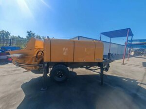 Бетононасос причіпний електричний HBT 50-13-5S, 50 м/год, з бетоноводами 100 м