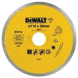 Диск алмазний DeWALT DT3714 110х1.6х20.0мм від компанії 3003 - фото 1