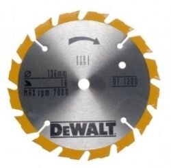 Диск пильний по дереву DeWALT DT1200 136х1.6х10мм, 16 зуб. від компанії 3003 - фото 1